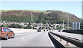 M4 elevated section above River Afon