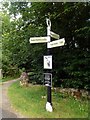 Canal signpost on the Peak Forest Canal