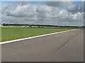 SU4516 : Southampton Airport : Runway & Grassy Area by Lewis Clarke
