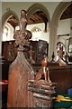 All Saints, Fornham All Saints - Bench end