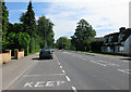 View along the A10 through Harston