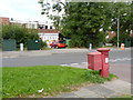 SK7852 : Hawton Road postbox (ref. NG24 183)  by Alan Murray-Rust