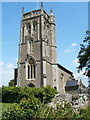 Locking village church tower