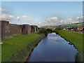 ST1587 : The Moat, Caerphilly Castle by David Dixon