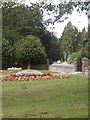 Flower beds in War Memorial garden