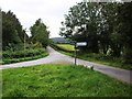 Minor road junction near Nant-y-derry