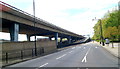 A view west along Harrow Road and Westway, London