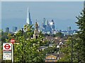 London skyline from the south