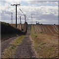 Farm track to Parkcliff Farm