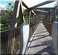 Across a long footbridge, Ynyshir