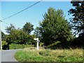 Road junction at Snagshall, East Sussex