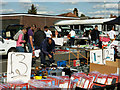 TQ1276 : Boot sale, Hounslow West station by Robin Webster