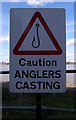 TQ4179 : Thames Path warning notice by Jim Osley
