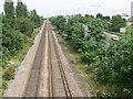 Railway line in Hessle