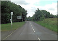 Un-named road approaches Foxcotte Park roundabout