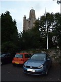 ST4365 : The Cathedral of the Moors: car park by Basher Eyre