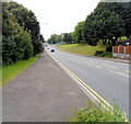 Llantarnam Road heads away from central Cwmbran