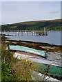 NS0767 : Pier Remains At Port Bannatyne by James T M Towill