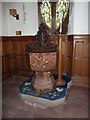 NY0301 : St Cuthberts Church, Seascale, Font by Alexander P Kapp