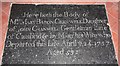 St Helen, Little Eversden - Ledger slab