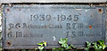 Smaller plaque on the war memorial, Kirkmichael