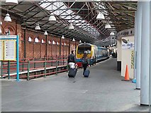 SH2482 : Platform 2, Holyhead Station by Oliver Dixon