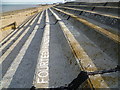 Wording on the seafront steps at Sheerness