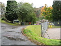 Entrance to electricity sub station and workshops