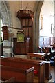 TQ6496 : St Giles, Mountnessing - Pulpit by John Salmon