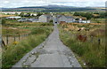 Banwen viewed from a hillside track