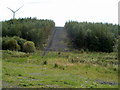 Access track to wind turbines