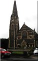 The impressive front facade and tower of Comrie Kirk