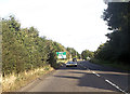 Approaching roundabout near Great Horwood