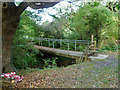 Concrete footbridge