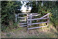 Gate on the path to Long Marston