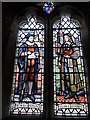 Stained glass window in west end