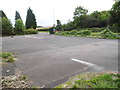 Derelict garage forecourt on London Road, Badger