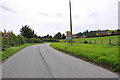 Approaching Castle Caereinion on the B4385