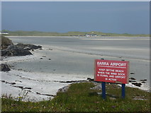 NF6905 : Barra: keep off the beach when it is an airport! by Chris Downer