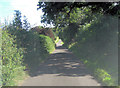 Unnamed lane northwest of Fobdown Farm