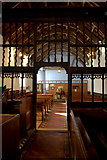 SO0847 : Aisle and Altar, St Cewydd's Church, Aberedw, Powys by Christine Matthews