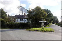 SJ7977 : Junction of Marthall, Pedley and Pinfold Lanes by Peter Turner