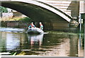 Bridge over the Ancholme: checking for unlicensed eel nets, 2004