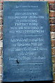 Refurbishment plaque, Llanwrtyd railway station