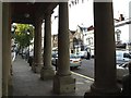 Chard main street, viewed from the front of the Guildhall