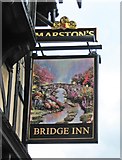 SO8555 : Bridge Inn (2) - sign, Lowesmoor Terrace, Worcester by P L Chadwick