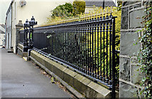 J3652 : Church railings and gate, Ballynahinch (1) by Albert Bridge