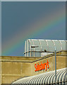 SO9198 : Rainbow over Sainsbury's, Wolverhampton by Roger  Kidd