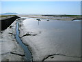 Harbour wall, New Dafen River, Machynys