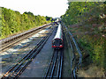 Central Line train west of Northolt